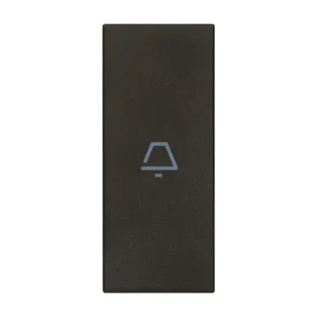 Imtra LINEA AXIAL 1M BUTTON COVER BELL SYMBOL BLACK — VM31000A.CG    