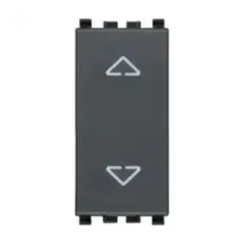 Imtra EIKON: 2P 2-WAY PUSH BUTTON, W/ ARROWS CUSTOM, GREY — VMP20061       