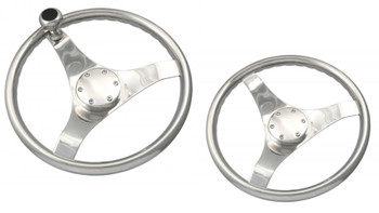 Schmitt Model 430 Orion Boat Sport Wheel 13 1/2" - 15 1/2" Diameter with Finger Grip Rim - 3/4" Tapered Shaft Schmitt Model 430 Orion Boat Sport Wheel 13 1/2" - 15 1/2" Diameter with Finger Grip Rim - 3/4" Tapered Shaft
