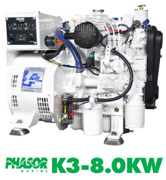 Phasor Marine K3-8.0kW Compact Diesel Boat Generator