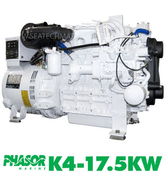 Phasor Marine K4-17.5KW Standard Series Diesel Boat Generator Phasor Marine K4-17.5KW Standard Series Diesel Boat Generator