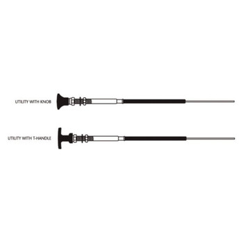 SeaStar 15 Foot Control Cable Utility with Knob, T-handle 33LU CC34315