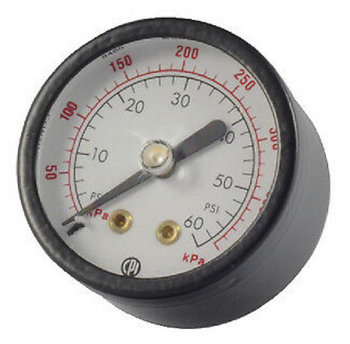 Seastar HP6005 Gauge Rear Mount 0-60 PSI BM 1/8" NPT