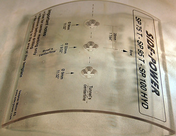 SM68882 Templates for Gearleg holes in 185mm tunnel - SE80 SE100 SM68882 Templates for Gearleg holes in 185mm tunnel - SE80 SE100
