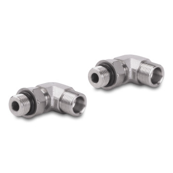 SeaStar HF6004 ORB Fitting Kit 90 Degree Elbow Stainless Steel (Pack of 2) SeaStar HF6004 ORB Fitting Kit 90 Degree Elbow Stainless Steel (Pack of 2)
