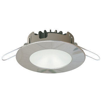 Imtra Wave PowerLED - Warm White 10-40VDC 4.7W - Polished Stainless Steel Trim Ring- Boat Downlight ILIM60001