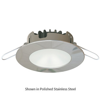 Imtra Wave PowerLED - Warm White/Blue 10-40VDC 4.7W - Custom Finish Trim Ring- Boat Downlight ILIM60401C