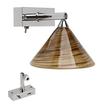 St. Marteen 3 ILSH43041 Stainless Steel with White Martini Globe USB Charging Port