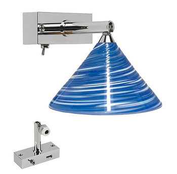 St. Marteen 3 ILSH43051 Stainless Steel with White Martini Globe USB Charging Port