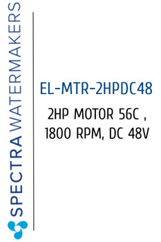 Spectra EL-MTR-2HPDC48 2HP Motor 56C 1800 RPM DC 48V