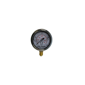 Sleipner Sidepower SMHS8360-99-08 Pressure Gauge Bottom Connection 0-400 Bar 1/4" BSP Stem