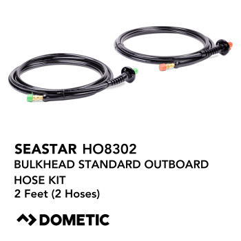 SeaStar HO8302 Outboard Standard Bulkhead Hose Kit 2 Feet (2 Hoses) SeaStar HO8302 Outboard Standard Bulkhead Hose Kit 2 Feet (2 Hoses)