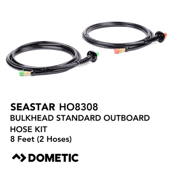 SeaStar HO8308 Outboard Standard Bulkhead Hose Kit 8 Feet (2 Hoses)