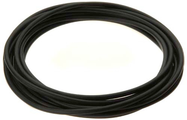 Tubing, black, 1/4" (hard) for quick-connect fittings (interior) - per meter
