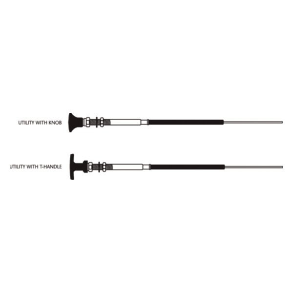 Control Cable, 33LU w/Knob/T-handle, 10' CC34310