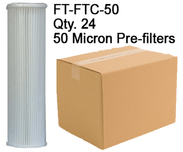 Spectra 50 Micron Pre-filters FT-FTC-50 Case of 24