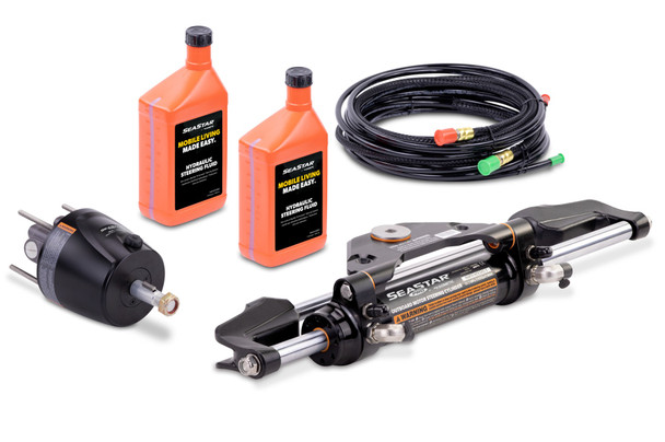 SeaStar HK7514A-3 PRO Hydraulic Steering System Kit w/ 14ft Hoses