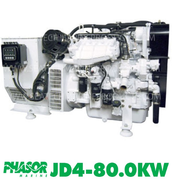 Phasor Marine JD4-80.0KW Standard Series Boat Diesel Generator