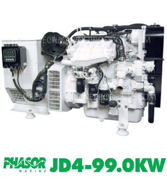 Phasor Marine J4-99.0KW Standard Series Boat Diesel Generator