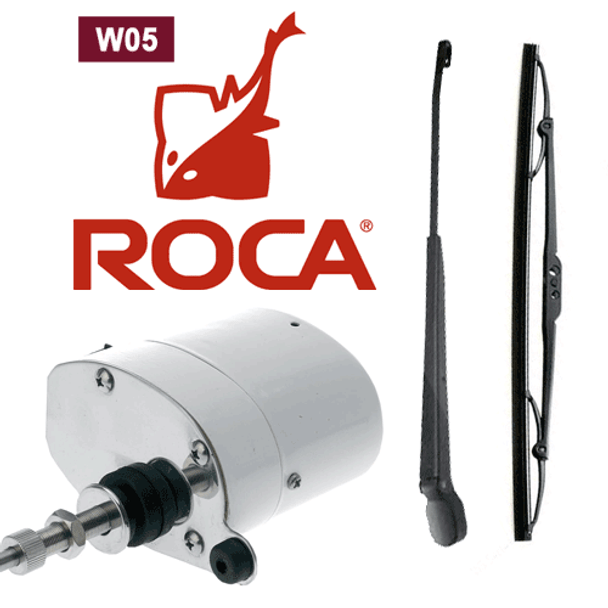 Roca RC521012 W5 Wiper Motor Kit (Motor, 11-14" arm, 11" blade) 24V