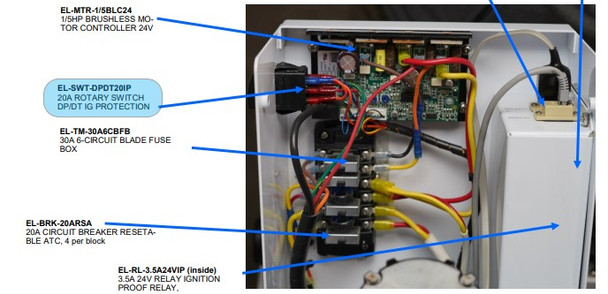 Spectra EL-SWT-DPDT20IP 20A Rotary Switch DP/DT IG Protection