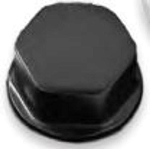 Schmitt CAP030B Black Powder Coat Stainless Steel Faux Nut - 5/8" & 1/2"