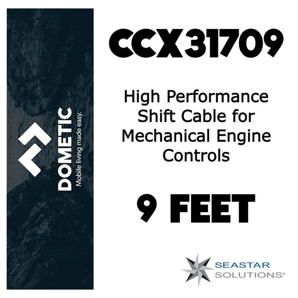 Seastar CCX31709 High Performance Shift Cable for Mechanical Engine Controls 9 BC Feet