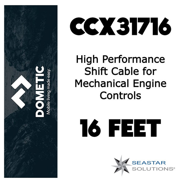 Seastar CCX31716 High Performance Shift Cable for Mechanical Engine Controls BC 16 Feet