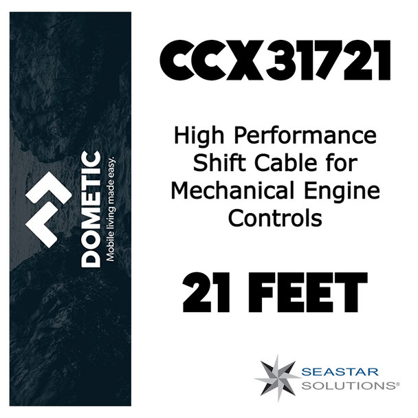 Seastar CCX31721 High Performance Shift Cable for Mechanical Engine Controls BC 21 Feet