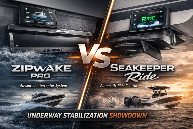 Zipwake PRO vs Seakeeper Ride