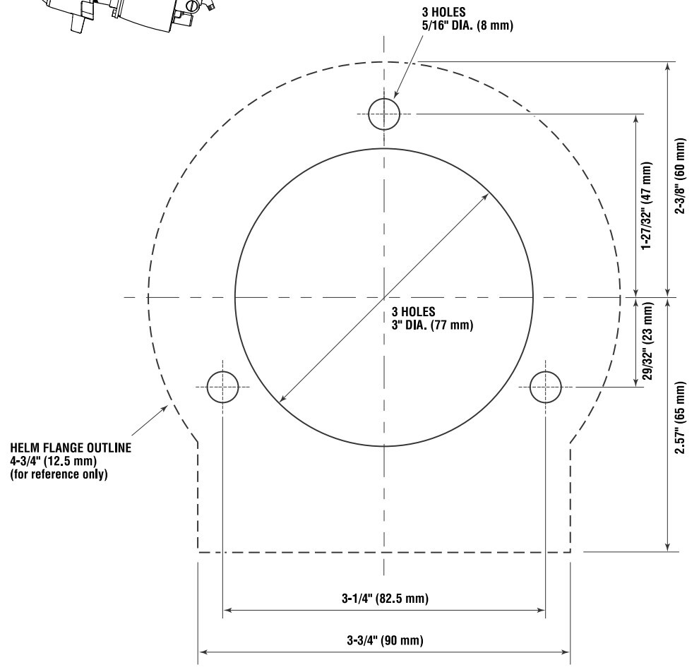 Helm mounting template