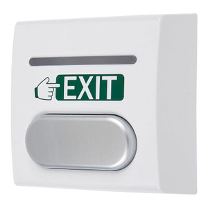 Combined Green Dome Press to Exit Button and Emergency Door Release with  Resettable Plastic Window