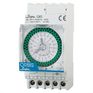 ORBIS Analogue Time Switch SUPRA QRS, Green Dial