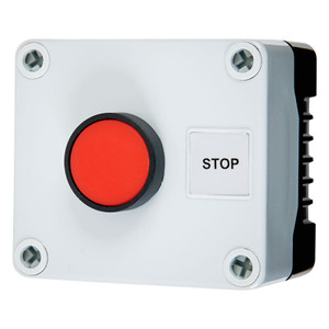 Red flush Stop Button