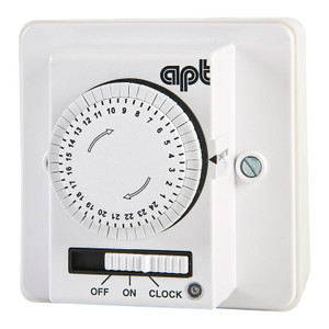 APT Analogue Time Switch, 24hr Dial, Automatic, Permanent On/Off