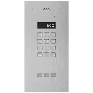 Stainless Steel Audio Door Entry Panel with code lock and LCD Display