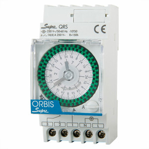 ORBIS Analogue Time Switch SUPRA QRS, Green Dial