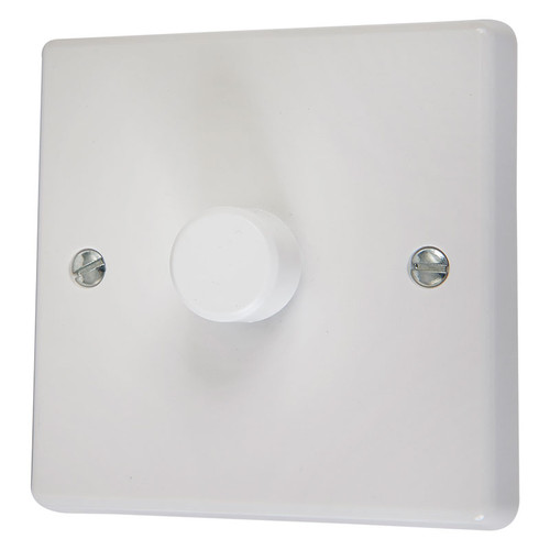 Dimmer Switch,  Mains - 1000 Watt, White