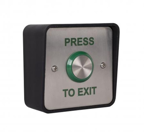 Stainless Steel 25mm Exit Button - Secure, IP65 Rated for All Environments