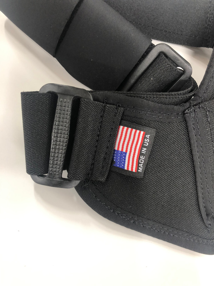 Close up of the triglide attachment point of the ACS waist belt to the holster backer.
