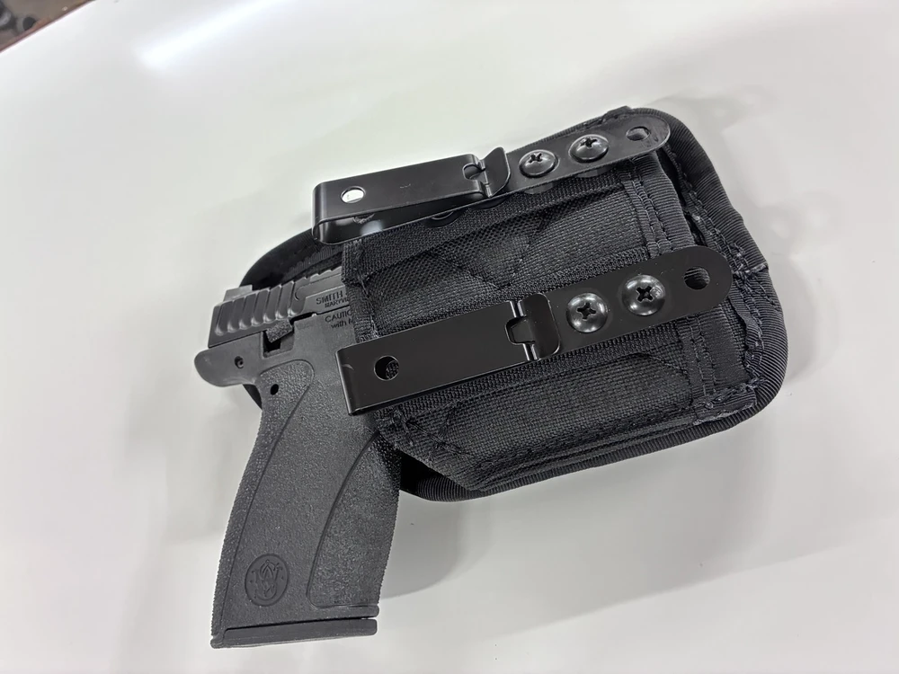 Angled Side view of S&W Bodyguard 2.0 .380 holstered in the Micro AFx IWB Concealed Carry Holster