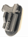 Side profile of Max 2.0 IWB concealed carry holster with metal spring steel clip