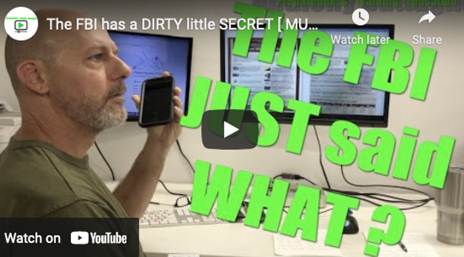 The FBI has a DIRTY little SECRET [ MUST WATCH ] FBI phone call !