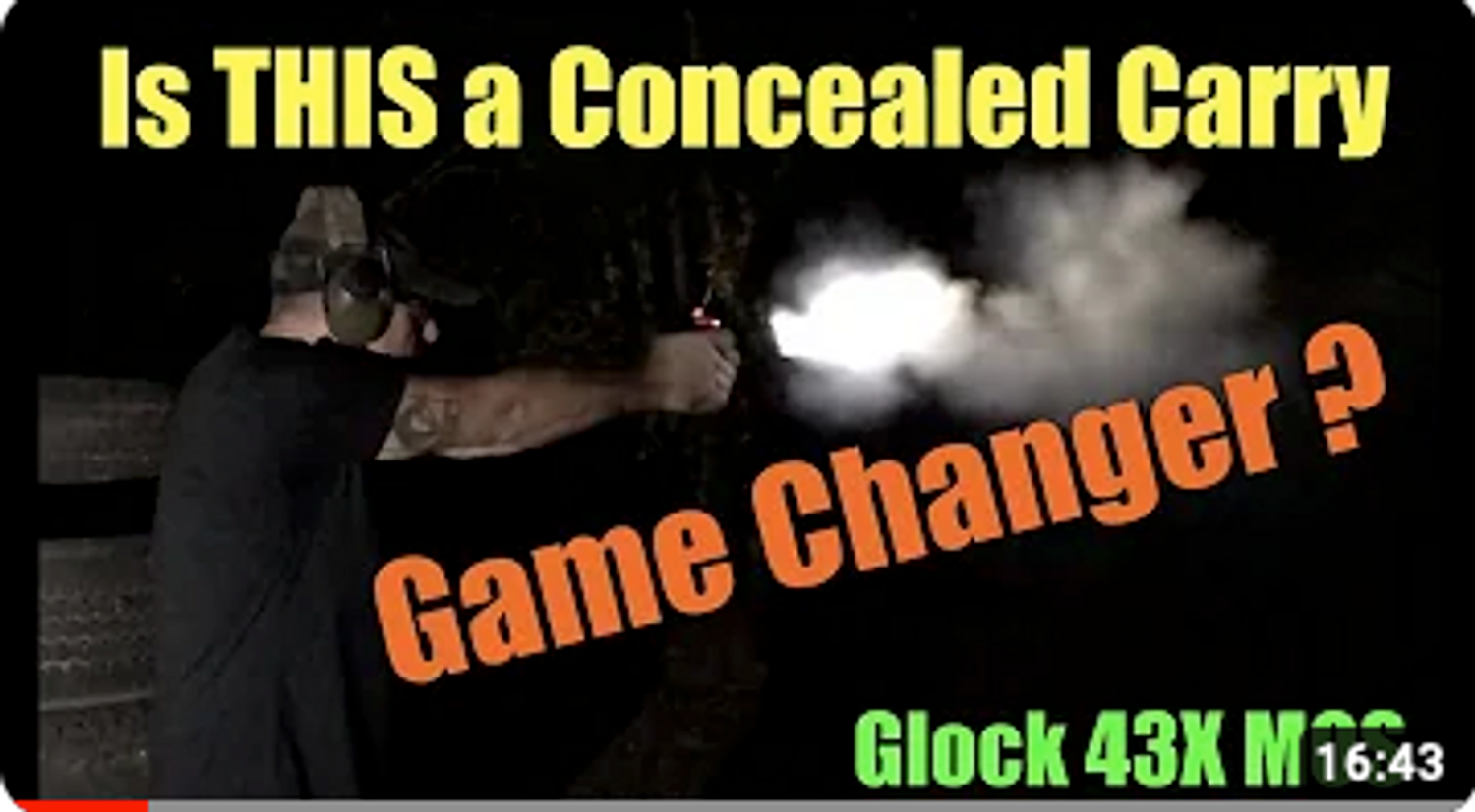 Glock 43X MOS Concealed Carry Handgun Review - Is this optic / light ready pistol a GAME CHANGER?