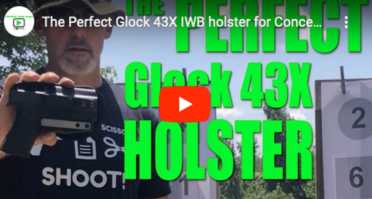 The Perfect Glock 43X IWB holster for Concealed Carry (Glock 43X MOS too).