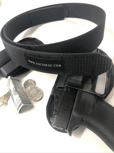 EDGE Concealed Carry Gun Belt by TactiPac, lightweight and low-profile for everyday concealed carry