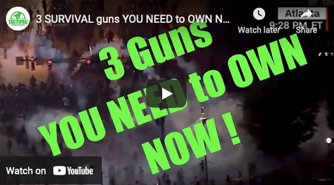 3 SURVIVAL guns YOU NEED to OWN NOW! Preparing for food shortage, gas crisis, inflation, depression.