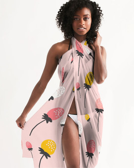 Dandelions in Pink Swimsuit Cover Up