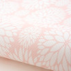Zinnia in Blush Pink Cross Stitch Fabric