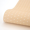 White French Dots on Cafe au Lait Solid Cross Stitch Fabric